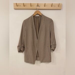 Babaton houndstooth blazer. Black and brown Size 4